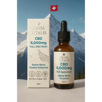 Swiss Vitalis CBD 6000mg – Full Spectrum Oil with Alpine Terpenes - Swiss Vitalis 