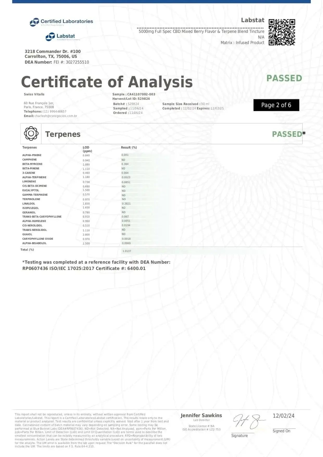 Swiss Vitalis CBD Full Spectrum 5000mg - Swiss Vitalis 