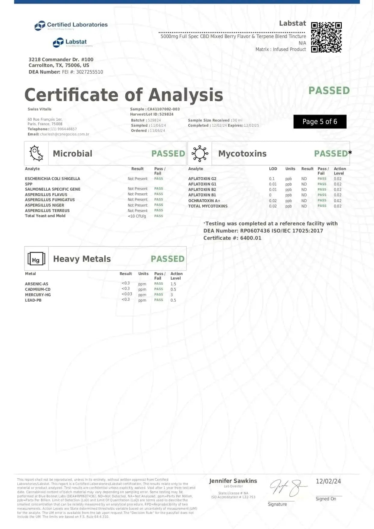 Swiss Vitalis CBD Full Spectrum 5000mg - Swiss Vitalis 