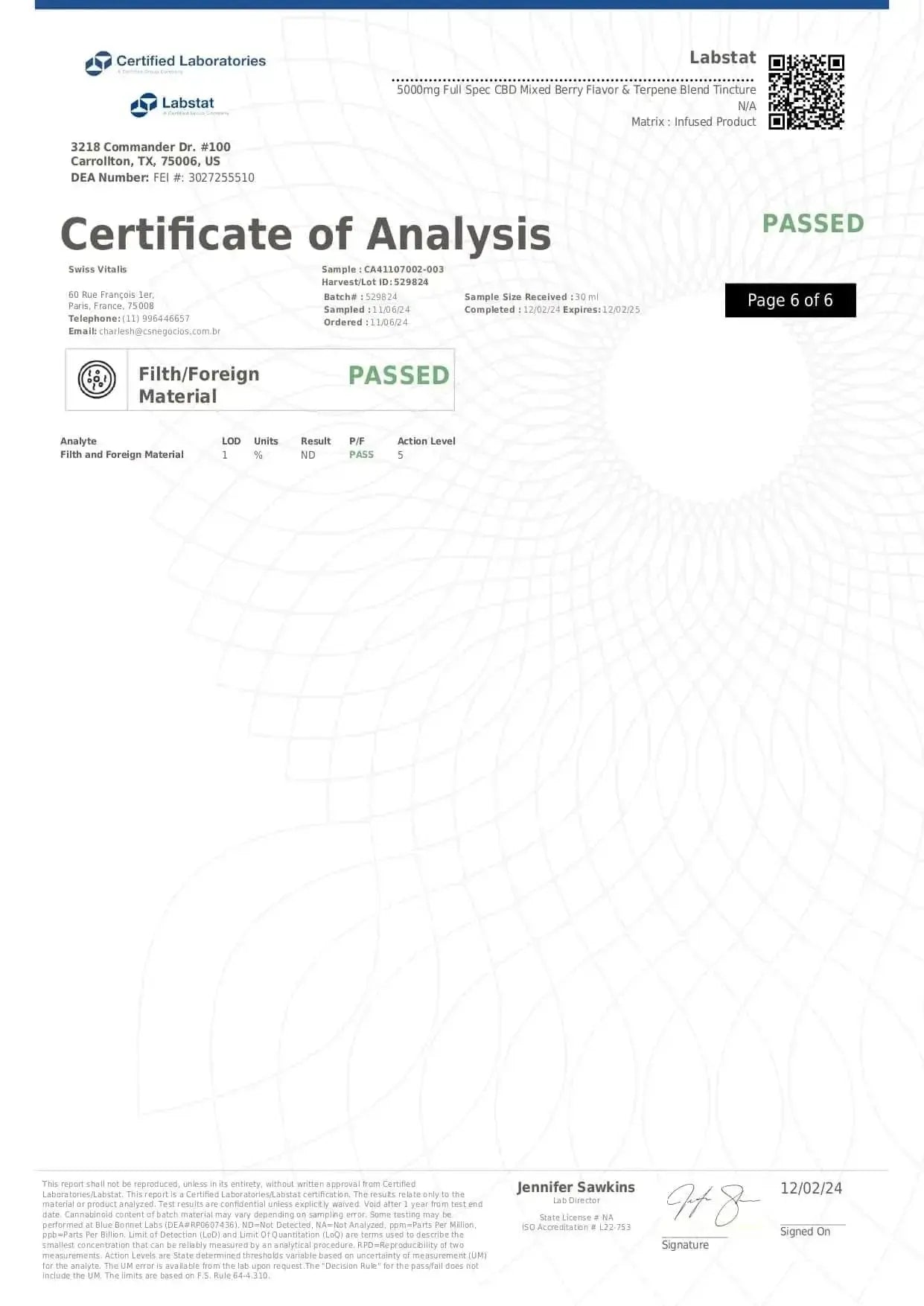 Swiss Vitalis CBD Full Spectrum 5000mg - Swiss Vitalis 